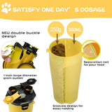 2-in-1 Dog Water/Food Bottle With Collapsible Bowls