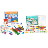 1 Set Wooden Number Or Alphabet Plus Learning Cards