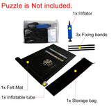 Puzzles Mat Jigsaw Roll Felt Mat Play mat Puzzles Blanket For Up to 1500 Pieces Puzzle Accessories Portable Travel Storage bag