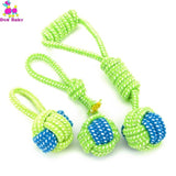 1PC Dog Green & Blue Rope Toys