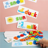 1 Set Wooden Number Or Alphabet Plus Learning Cards