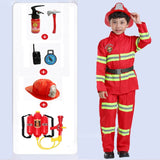 Fireman Kids Uniform Car Tent Sam Cosplay Children Luxury Firefighter Water Gun 6Pcs Toys Set Boy Girl Halloween Costume Gift